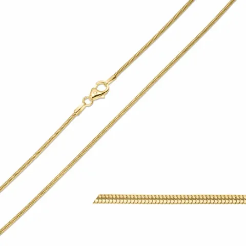 BNH slangenketting in 8 karaat goud 50 cm x 1,2 mm