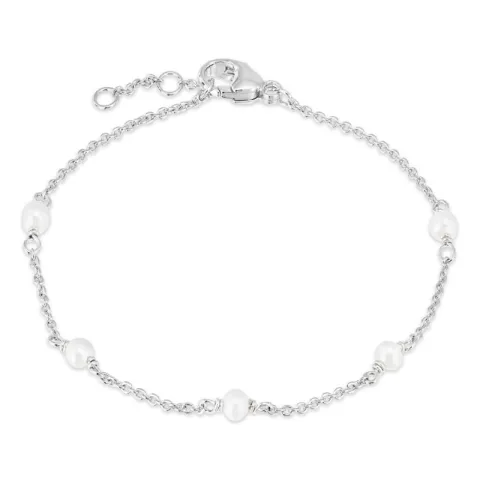 parel armband in zilver