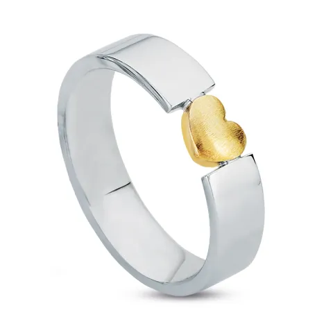 testsieraad ring in zilver en goud