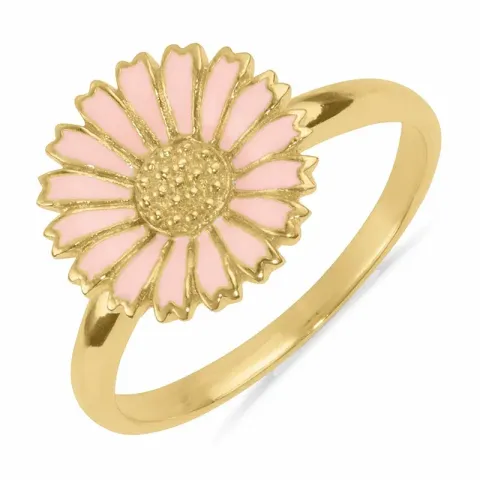 verzamelmonster margriet roze ring in verguld sterlingzilver