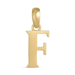 letter f hanger in 9 karaat goud