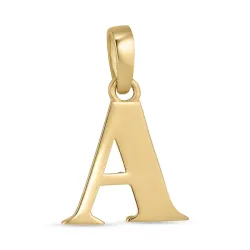 letter a hanger in 9 karaat goud