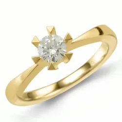 0,30 ct lab grown diamant ring in 14 karaat goud 0,30 ct