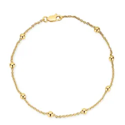 BNH Anker ronde armband M. bolletje in 8 karaat goud 21 cm x 1,3 mm